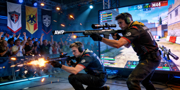 CS:GO Major锦标赛现场选手激烈对抗 - 团队配合与精准射击瞬间